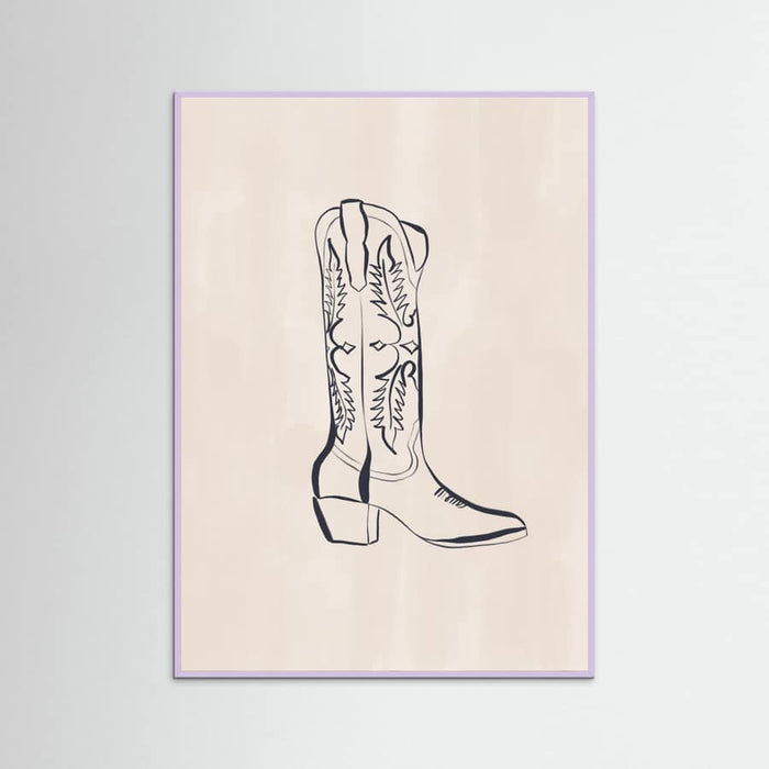 Póster Cowboy Boots By Ivy Green Illustrations – póster e impresión artística