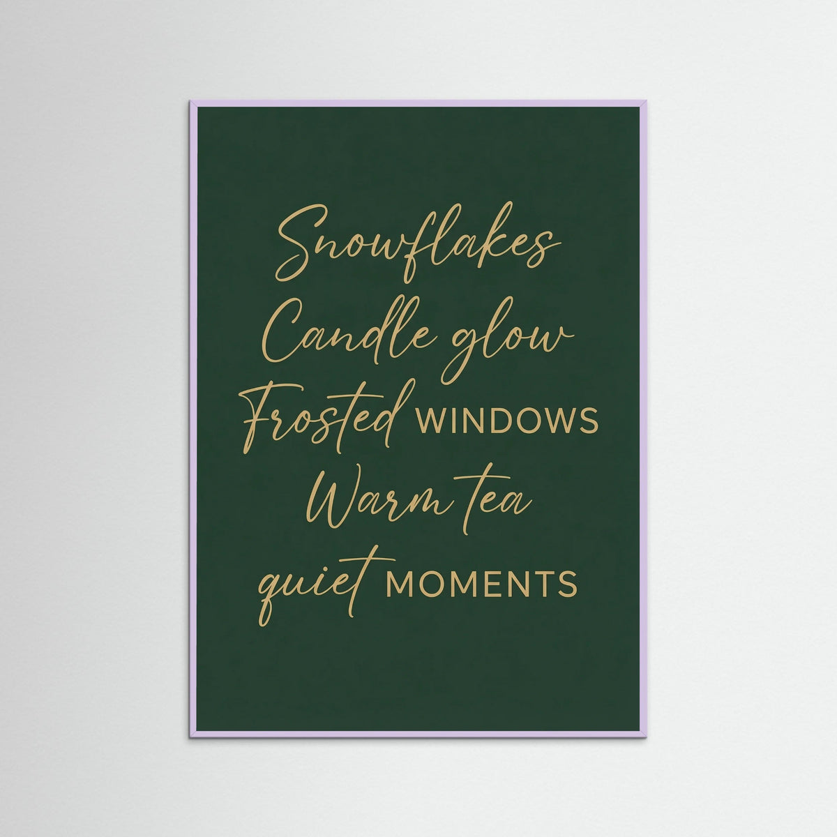 Lilac Wood Cozy Winter Wishes