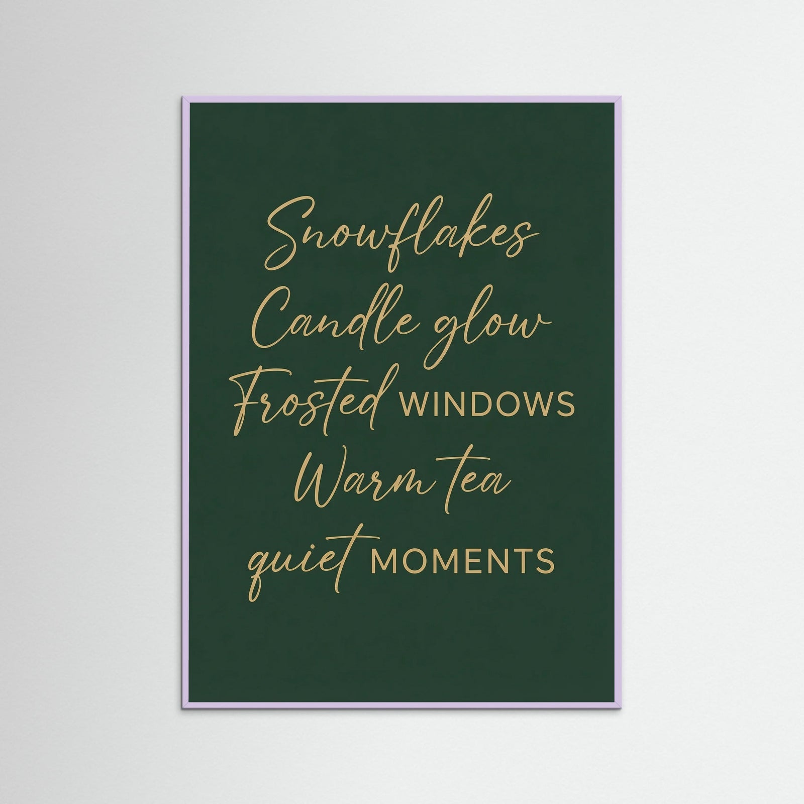 Lilac Wood Cozy Winter Wishes