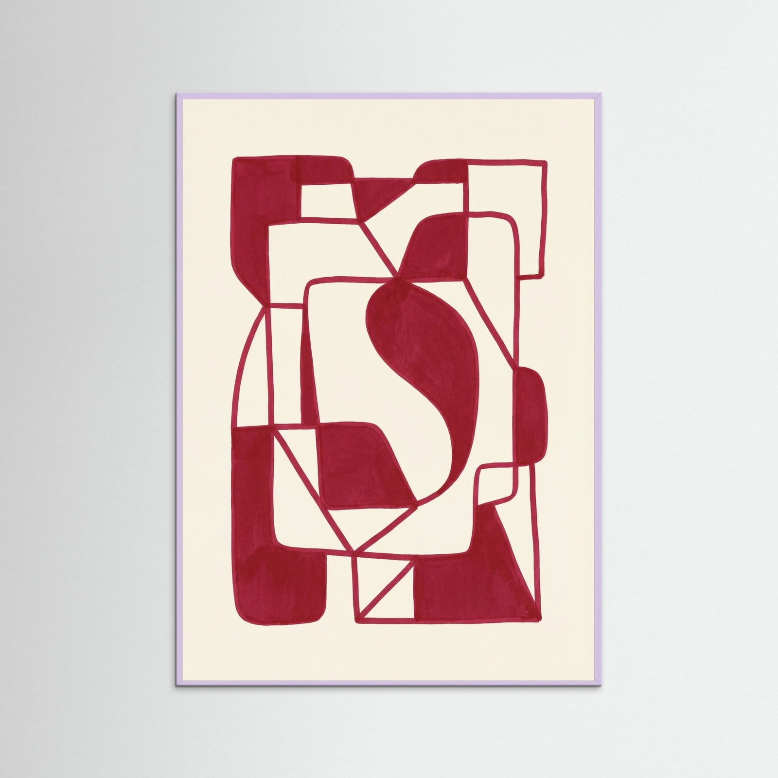 Lilac Wood Crimson Labyrinth Crimson