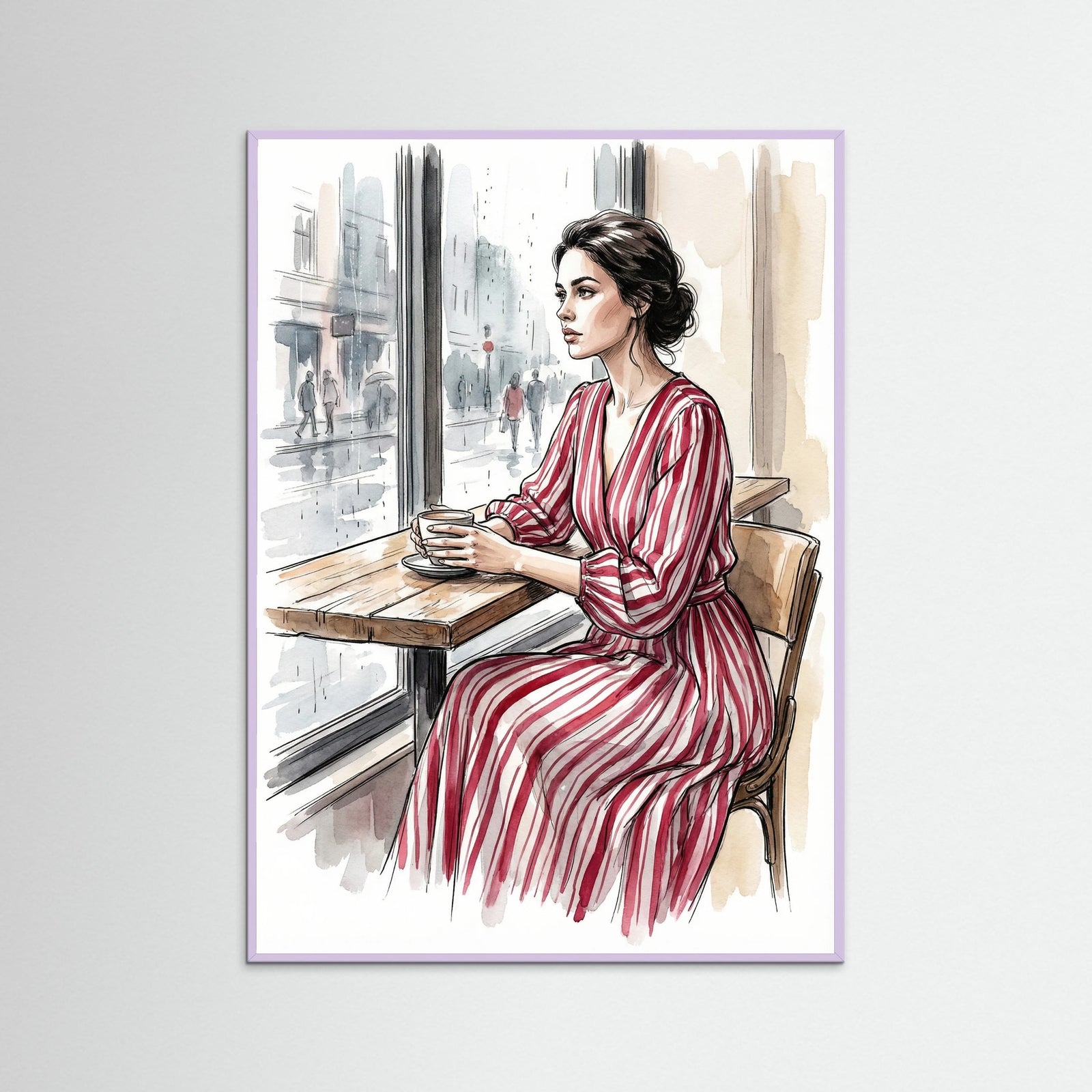Lilac Wood Crimson Recline