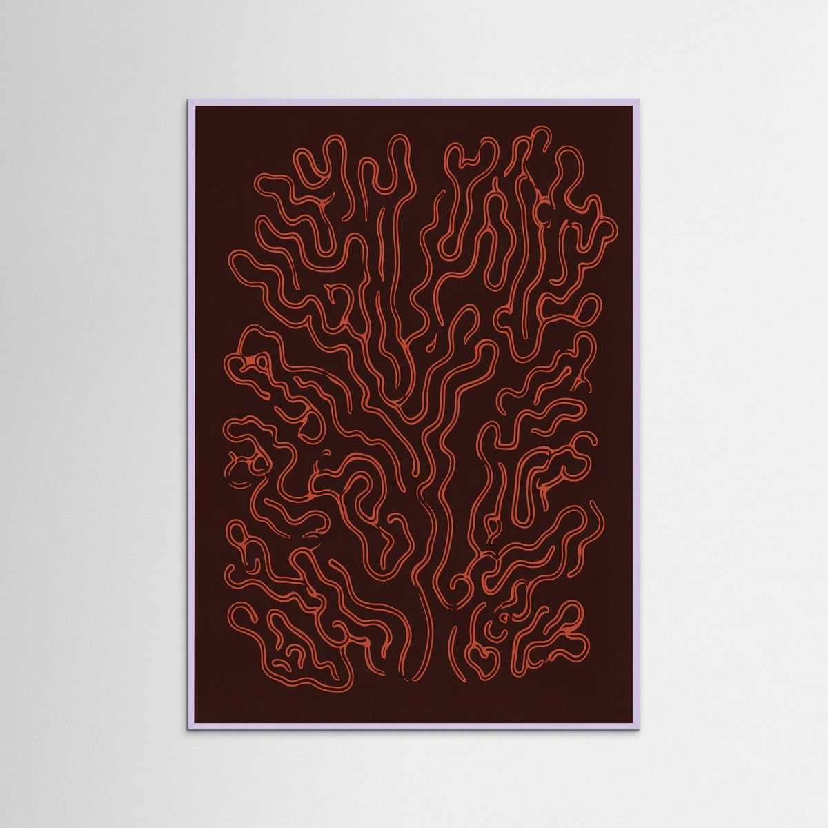 Lilac Wood Crimson Veins