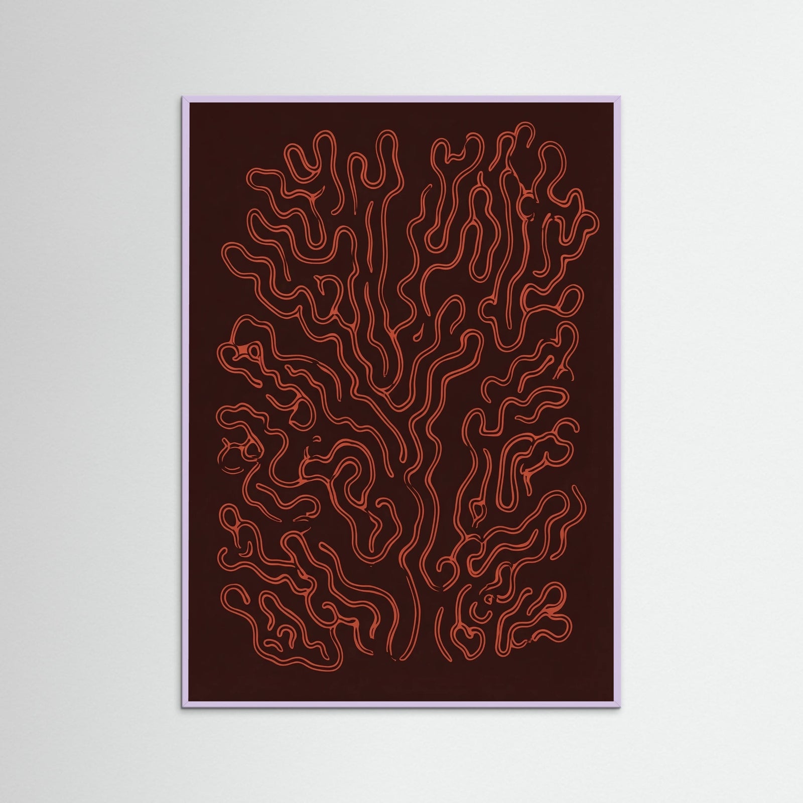 Lilac Wood Crimson Veins