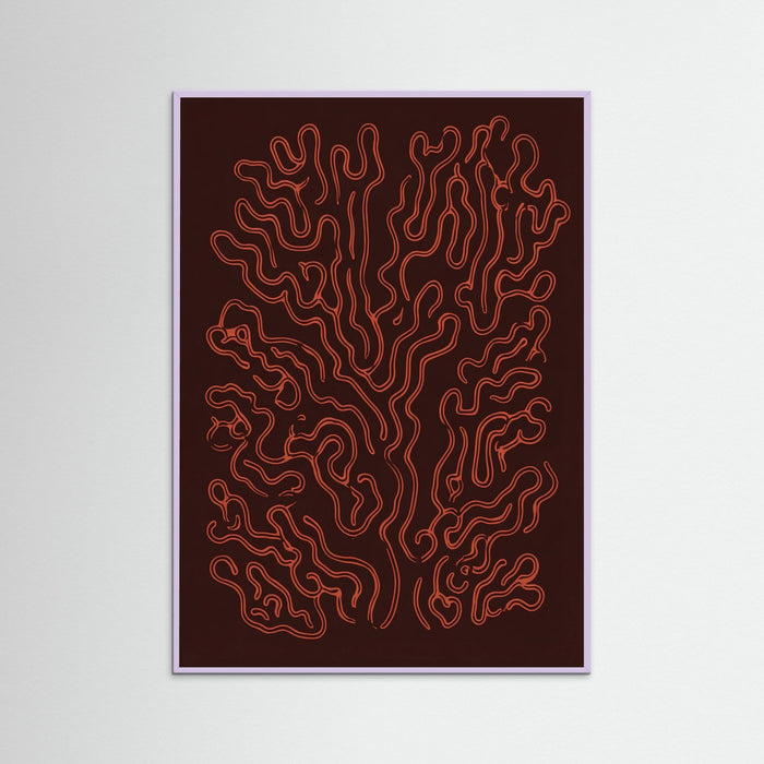 Lilac Wood Crimson Veins