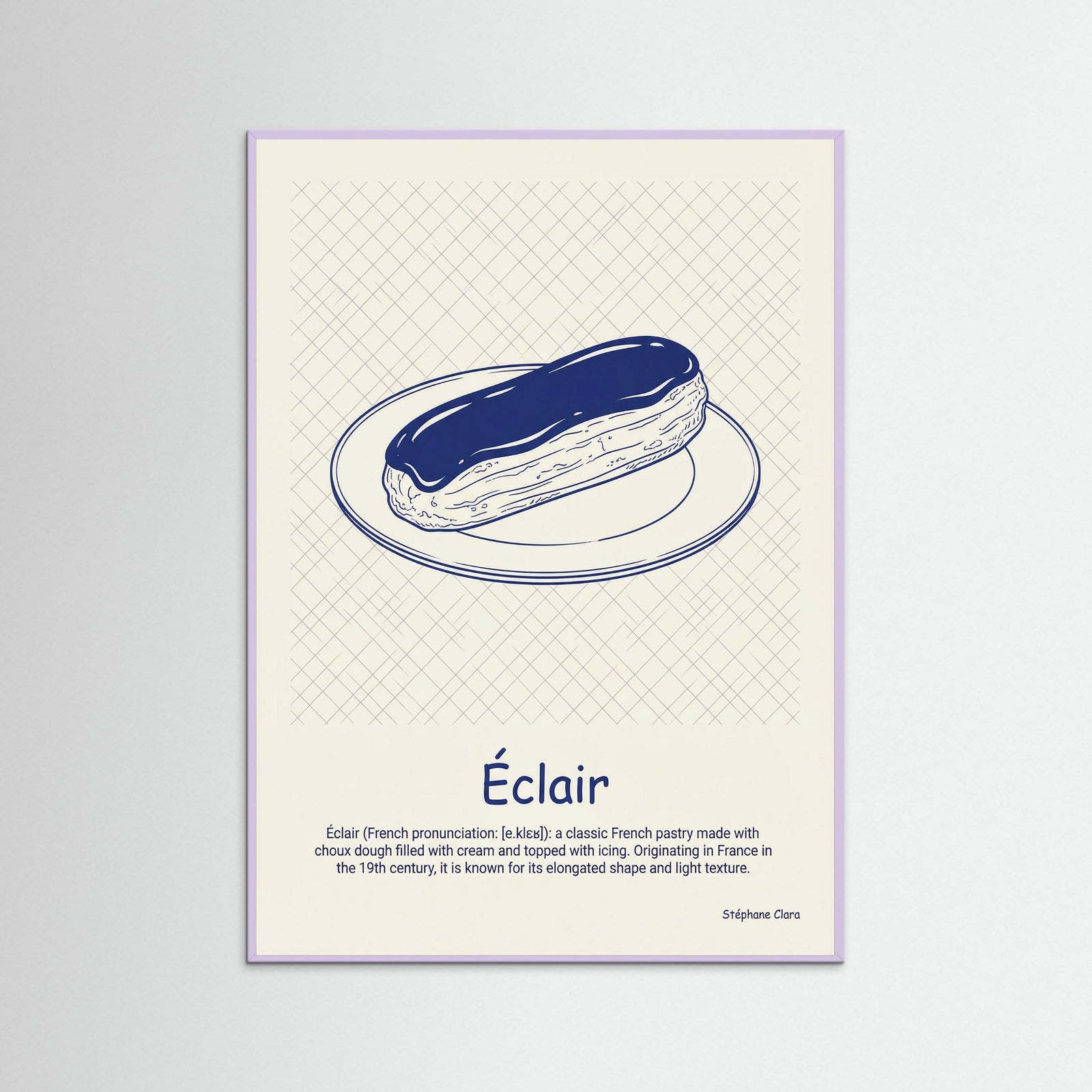 Lilac Wood Croissant Blueprint