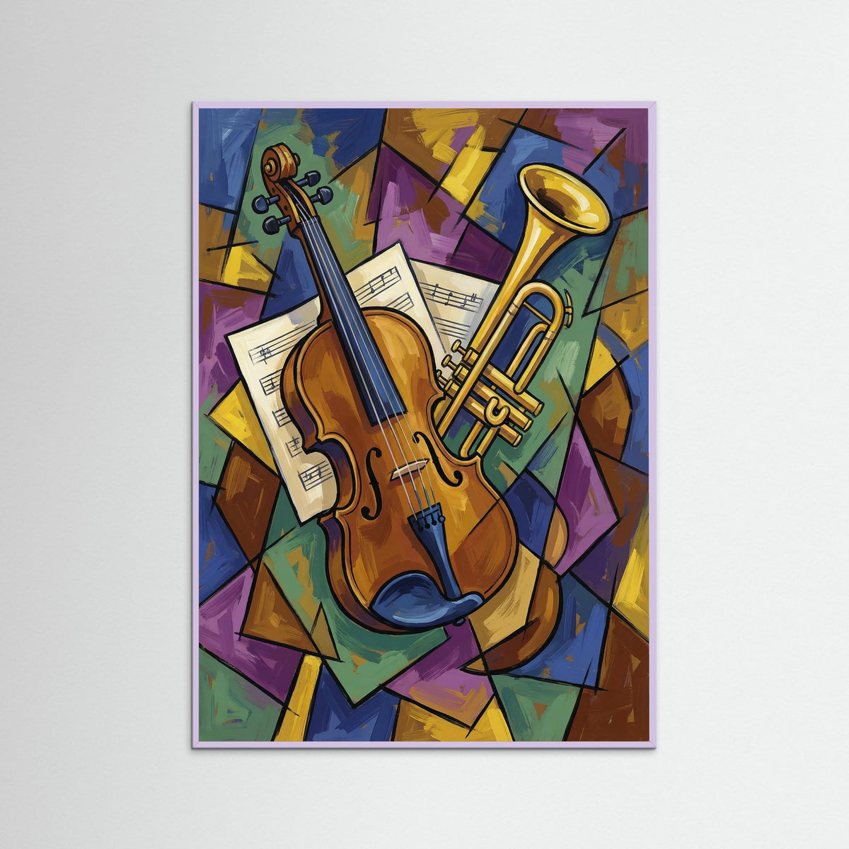 Lilac Wood Cubist Woman