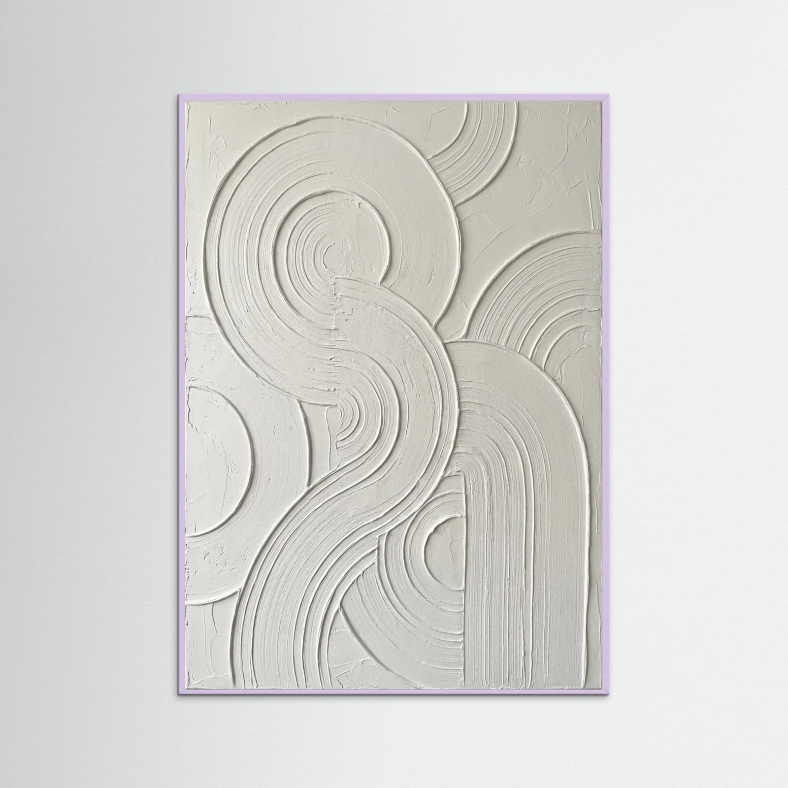 Lilac Wood Curved Relief