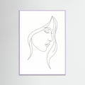 Lilac Wood Curved Silhouette