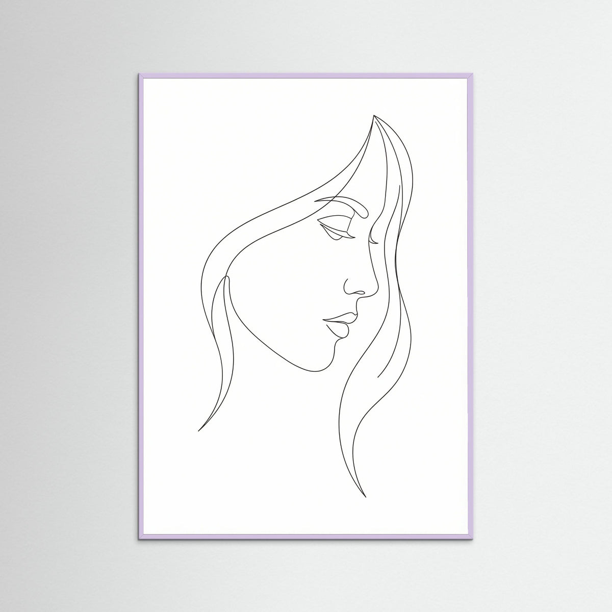 Lilac Wood Curved Silhouette