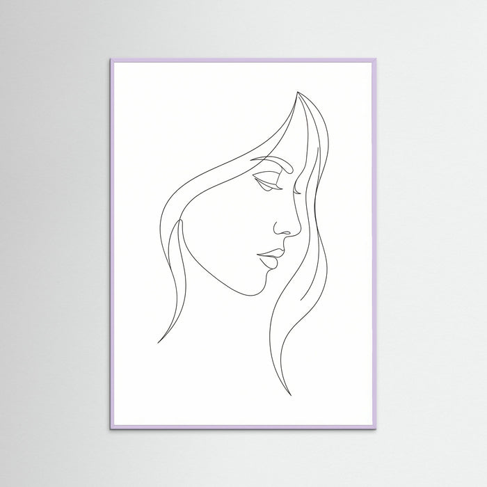 Lilac Wood Curved Silhouette