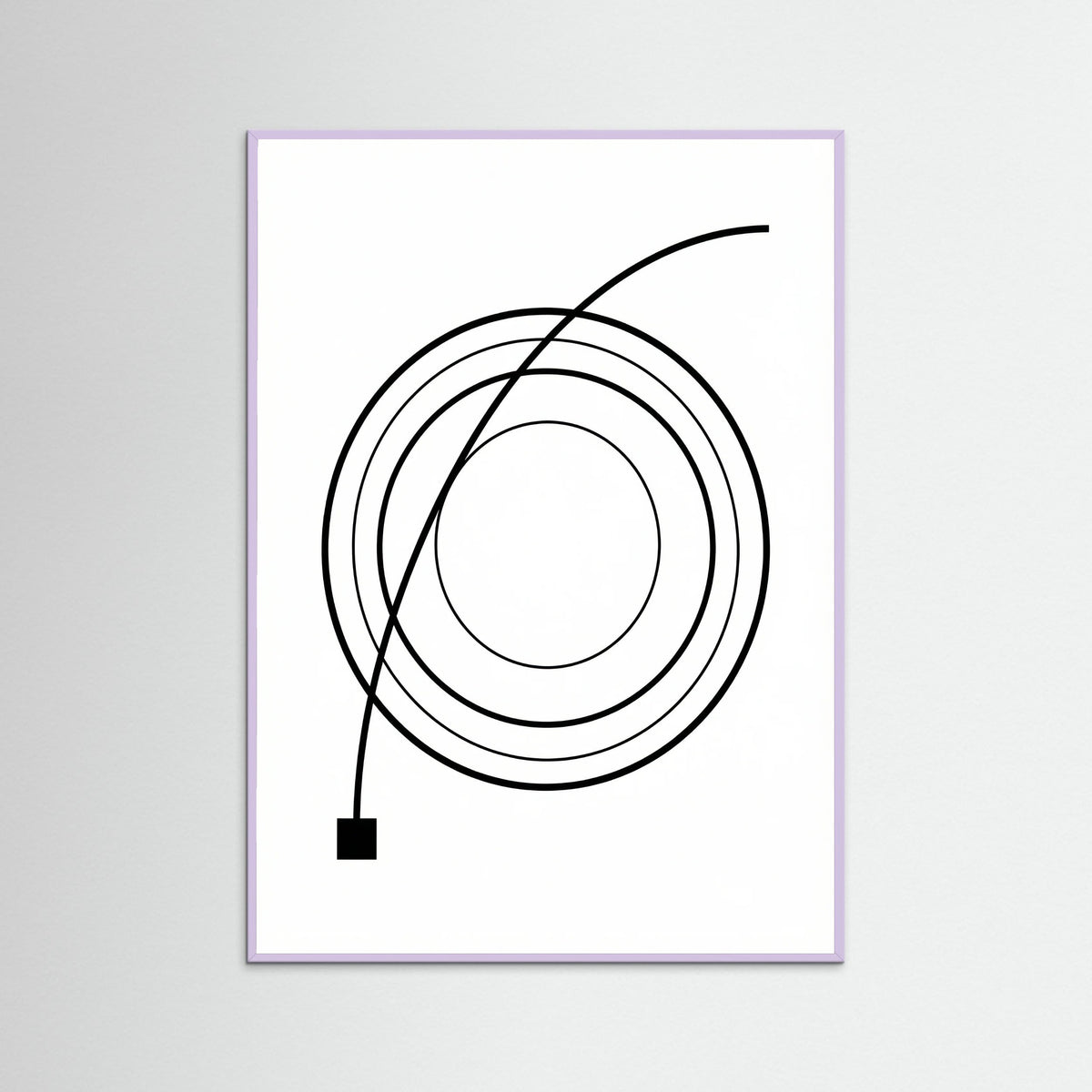 Lilac Wood Curved Trajectory