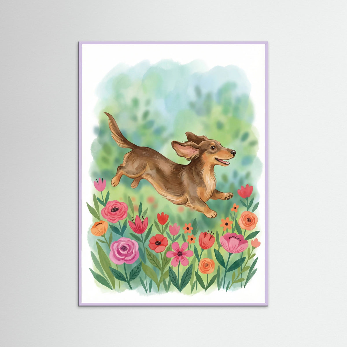Lilac Wood Dachshund Trio