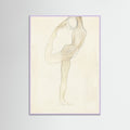 Lilac Wood Dancing Figure Sketch
