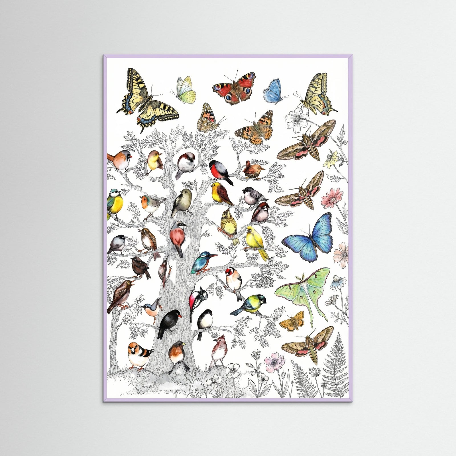 Lilac Wood Danish Bird Almanac