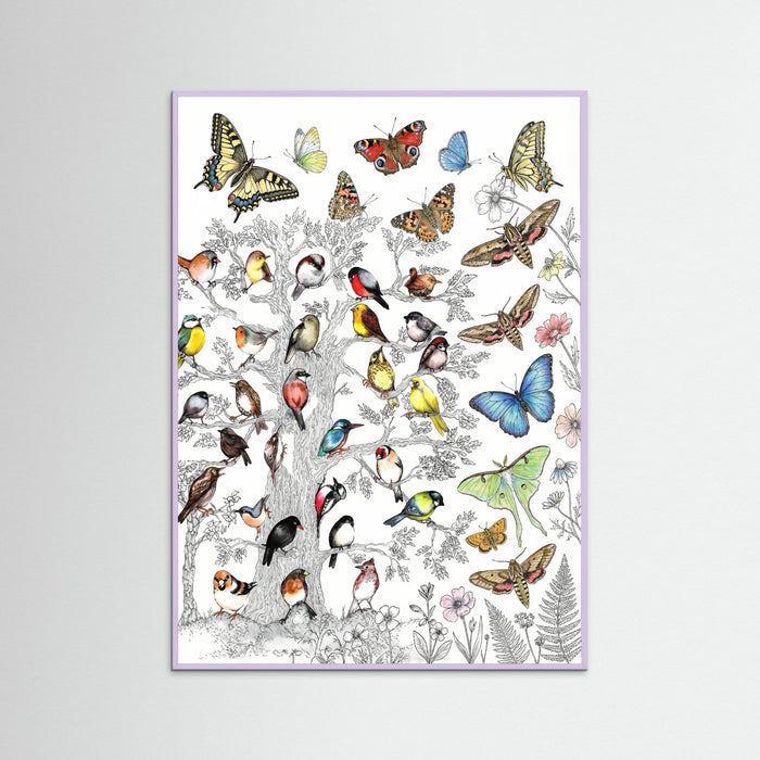 Lilac Wood Danish Bird Almanac