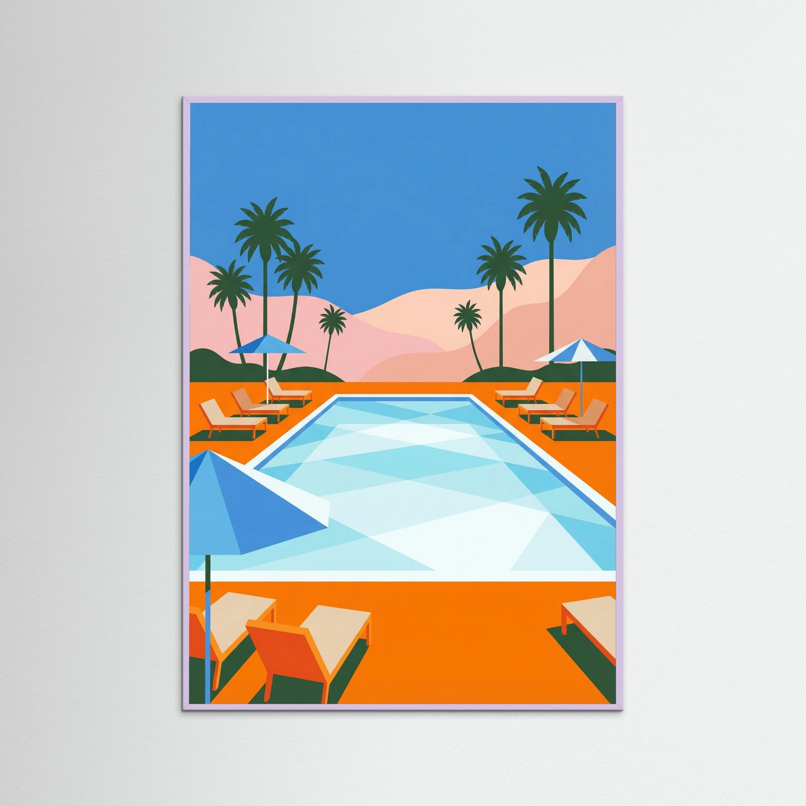 Lilac Wood Desert Mid Century