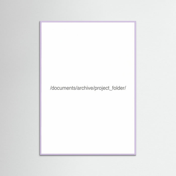 Lilac Wood Digital File Label