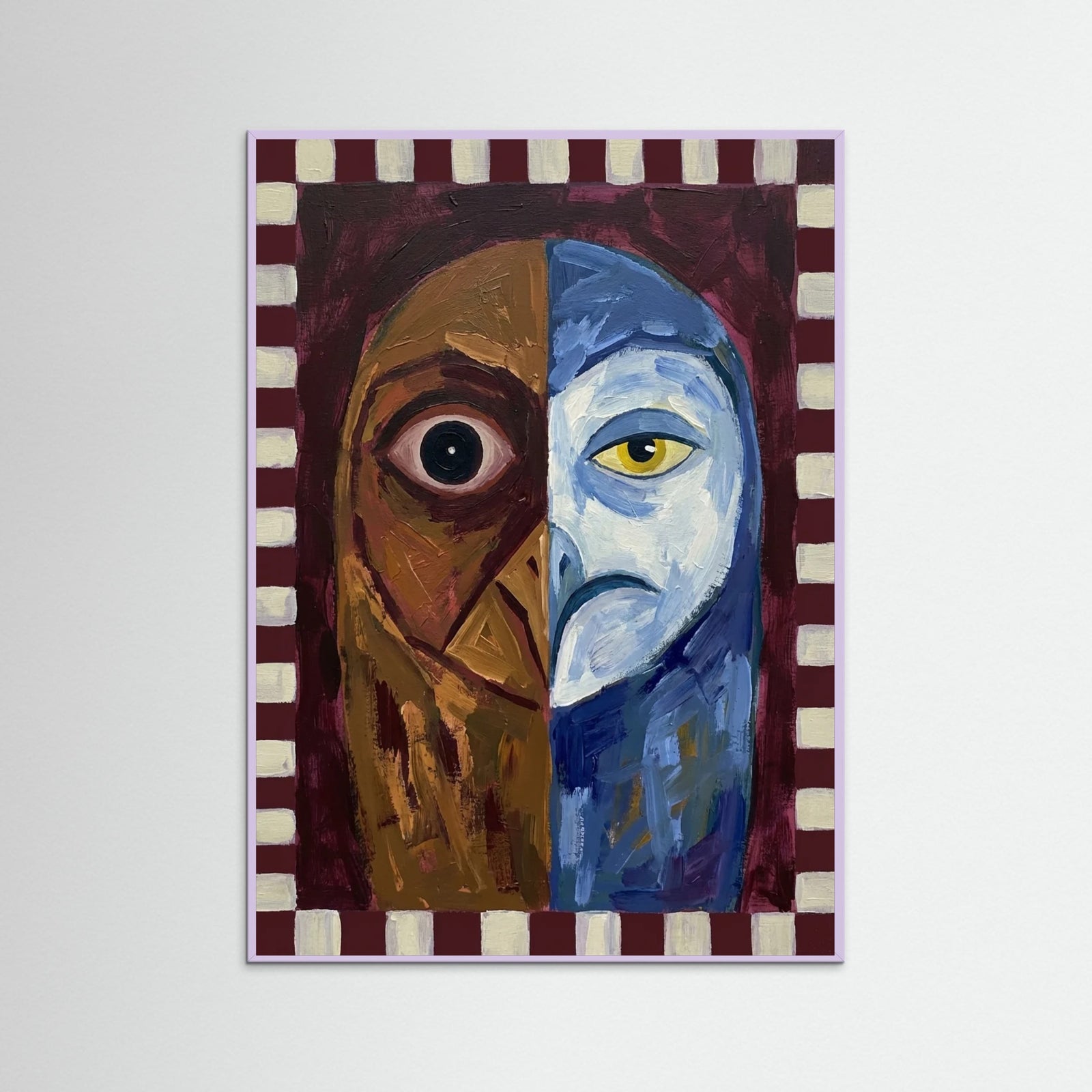 Lilac Wood Divided Visage