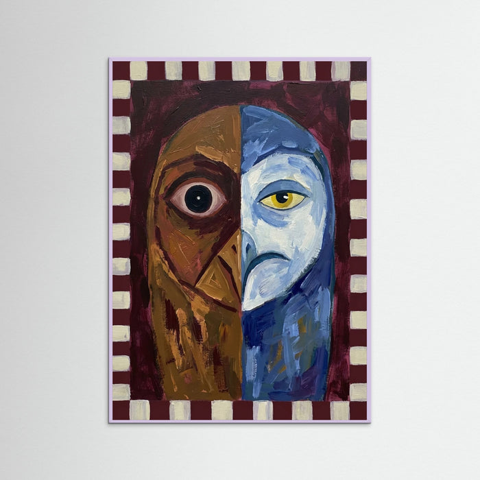 Lilac Wood Divided Visage