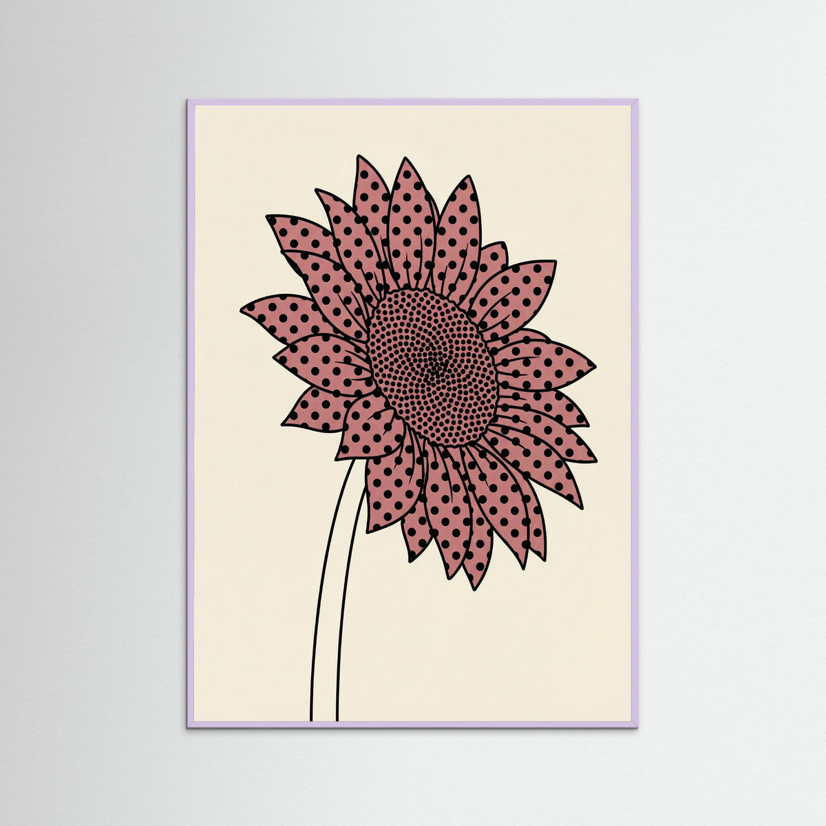 Lilac Wood Dotted Mushroom Whimsy