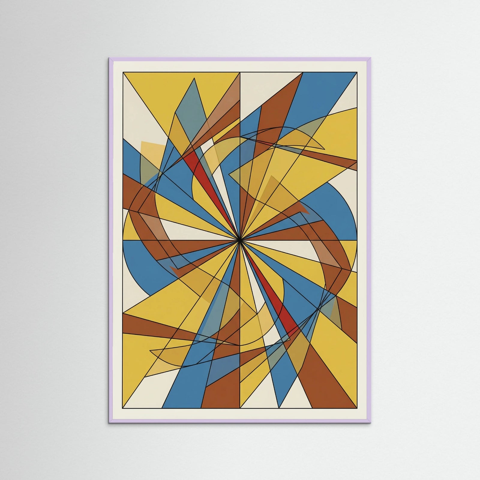 Lilac Wood Dynamic Geometric Forms