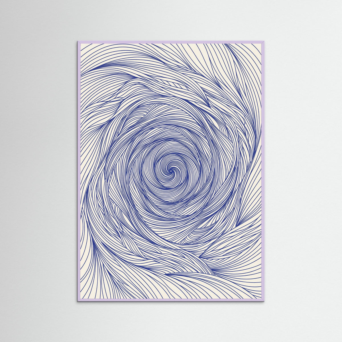 Lilac Wood Dynamic Indigo Swirl