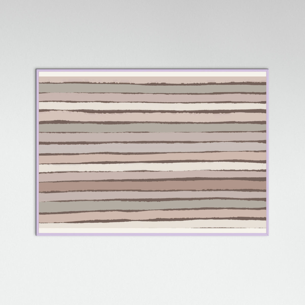 Lilac Wood Earthy Stripes Poster