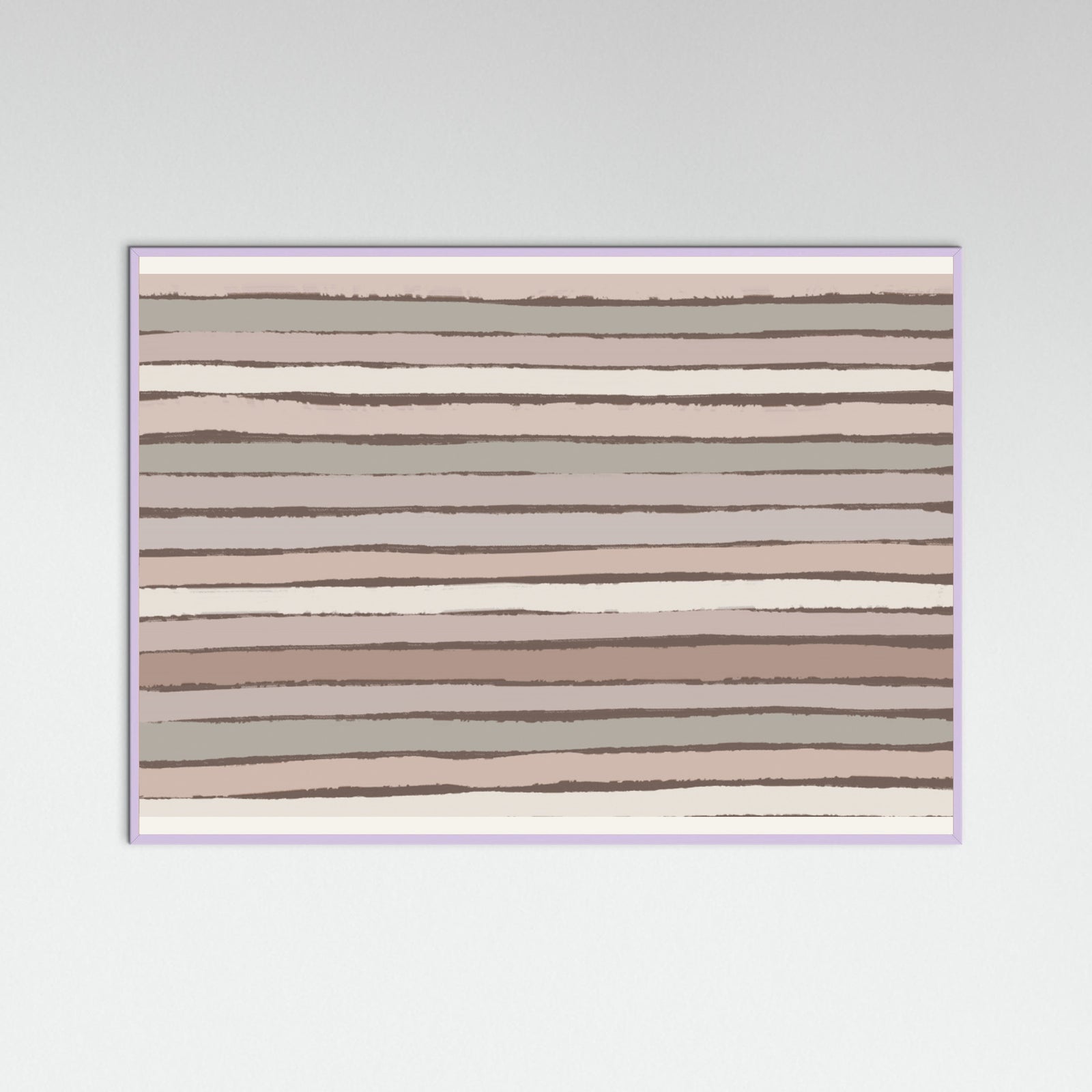 Lilac Wood Earthy Stripes Poster