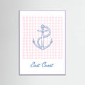 East Coast Anchor Poster – plakat og kunsttryk