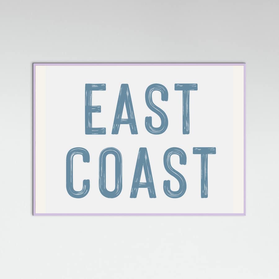 East Coast - Horizontal Poster – poster and art print