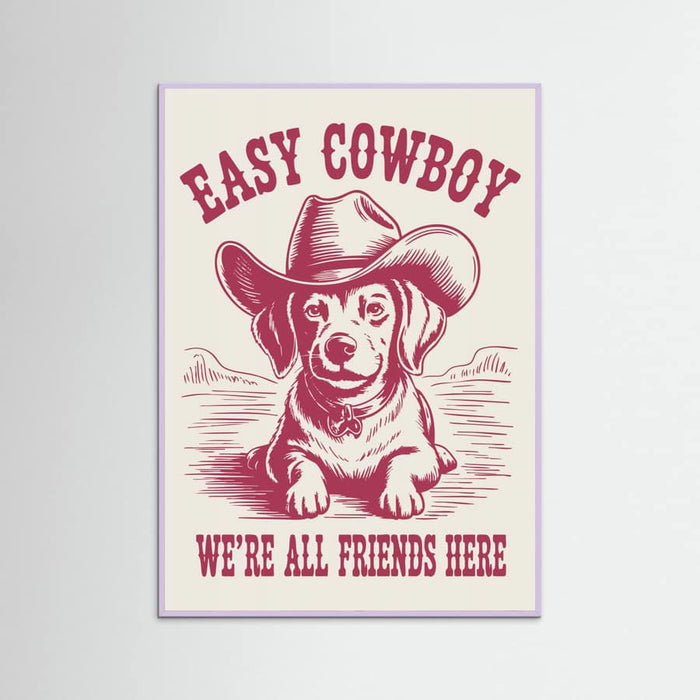 Easy Cowboy Poster – poster och konsttryck