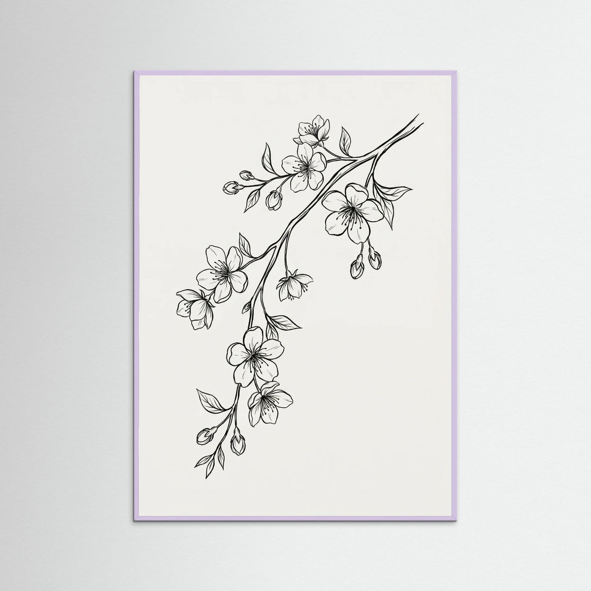 Lilac Wood Elegant Florals