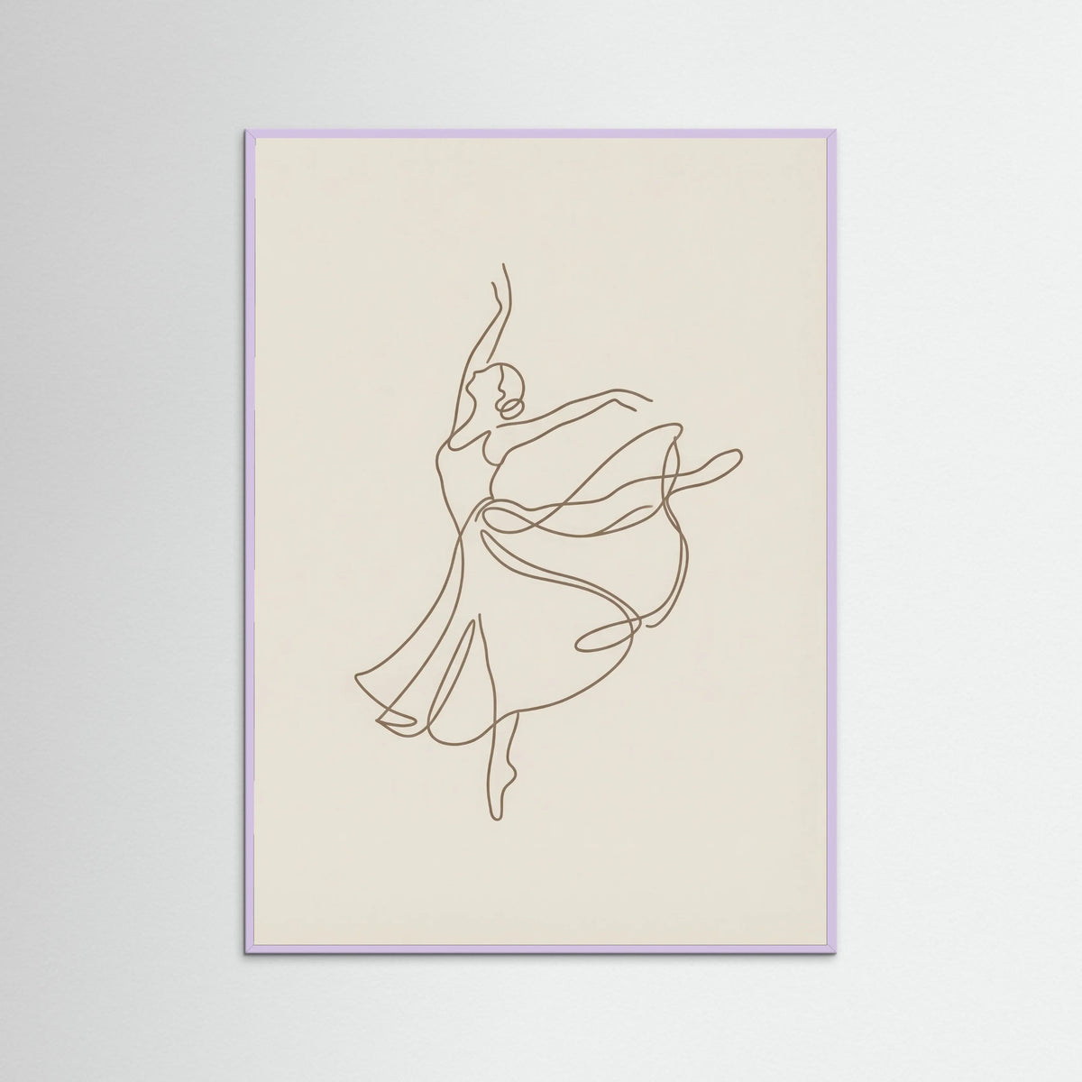 Lilac Wood Elegant Line Figure