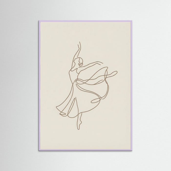 Lilac Wood Elegant Line Figure