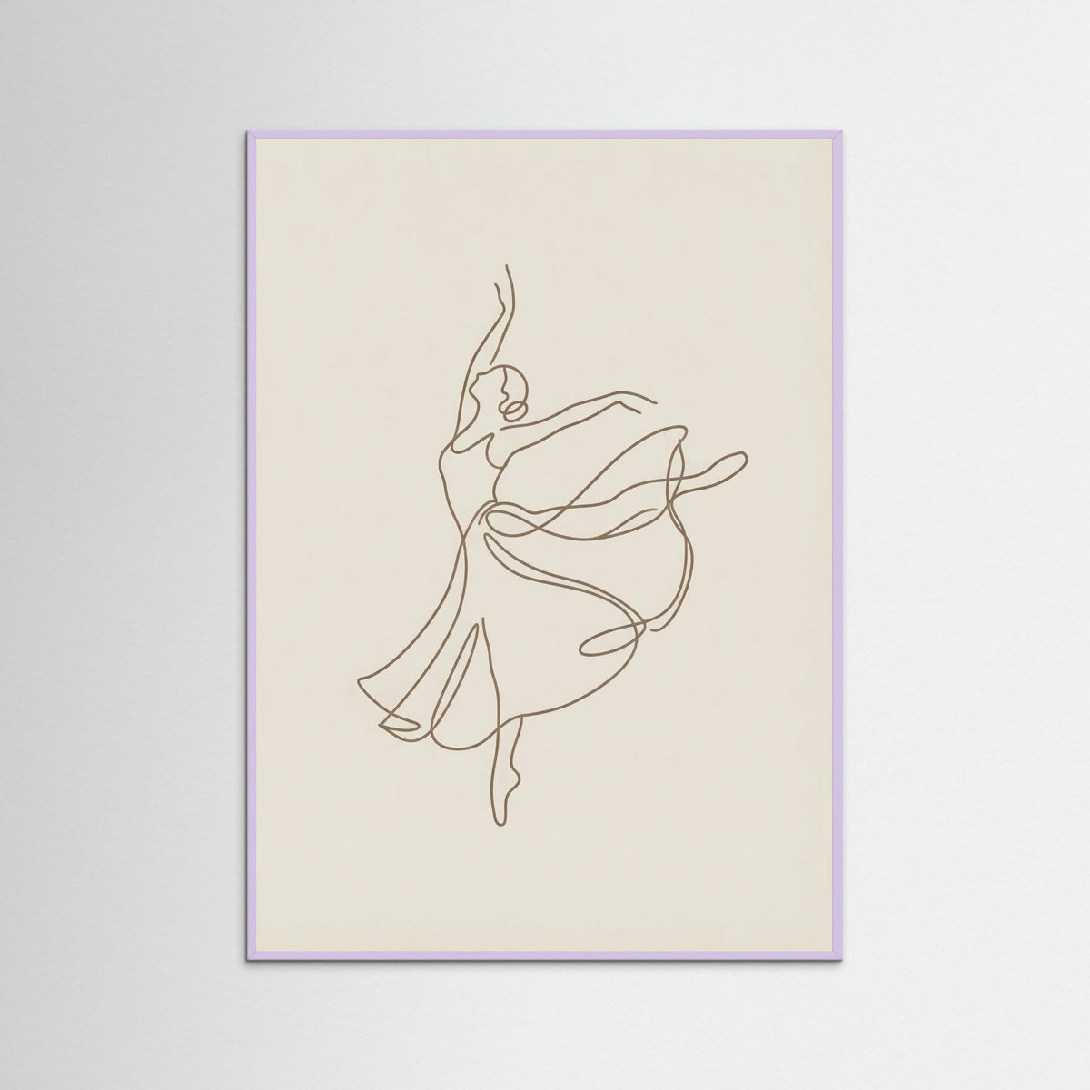 Lilac Wood Elegant Line Figure