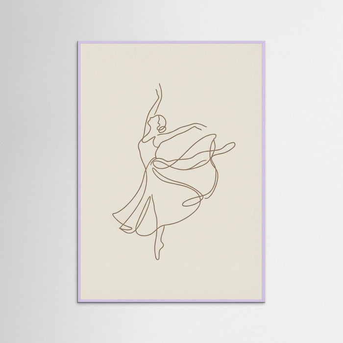 Lilac Wood Elegant Line Figure