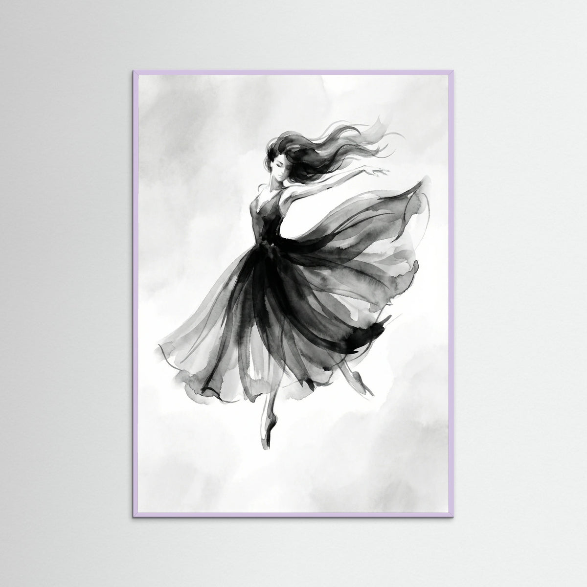 Lilac Wood Elegant Silhouette