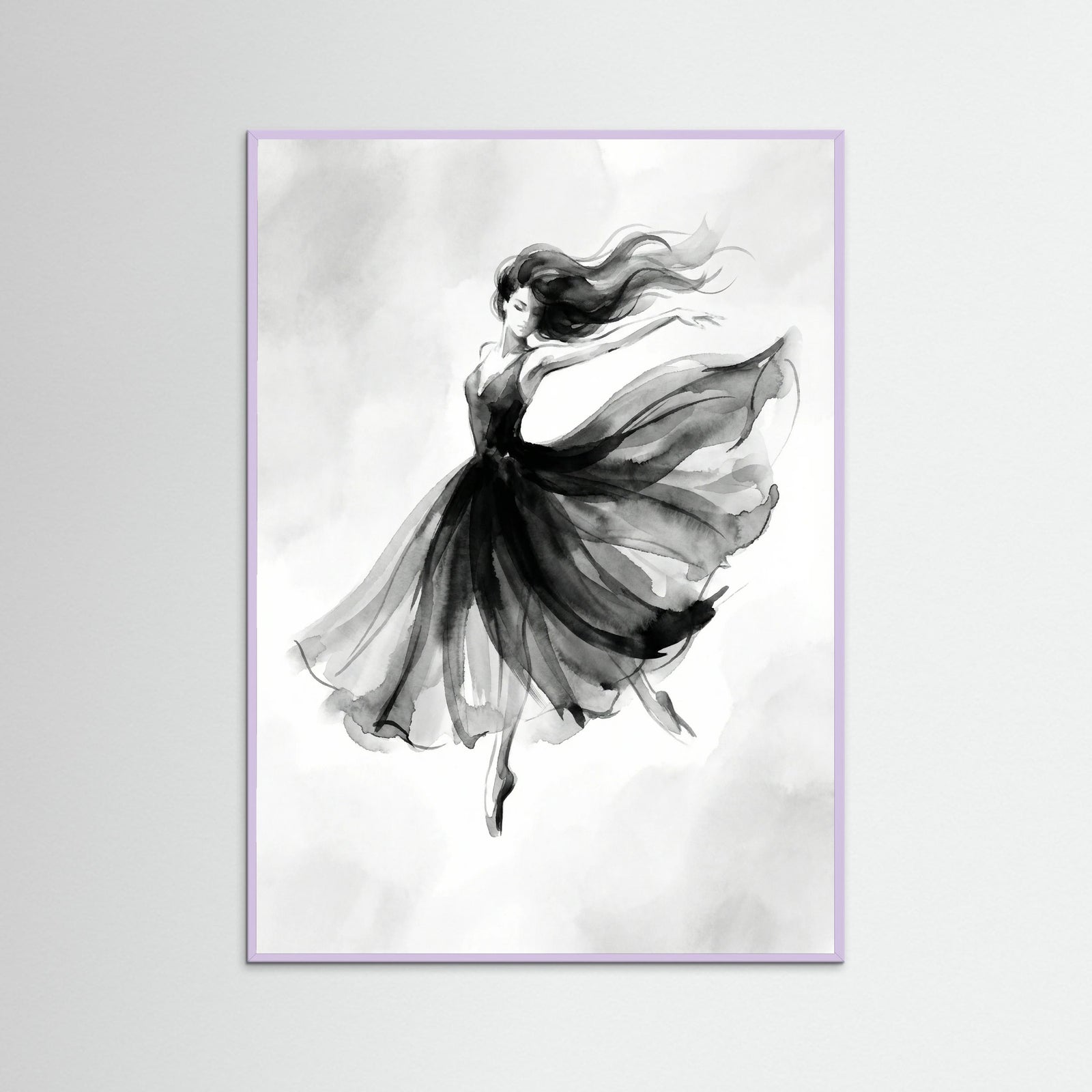 Lilac Wood Elegant Silhouette