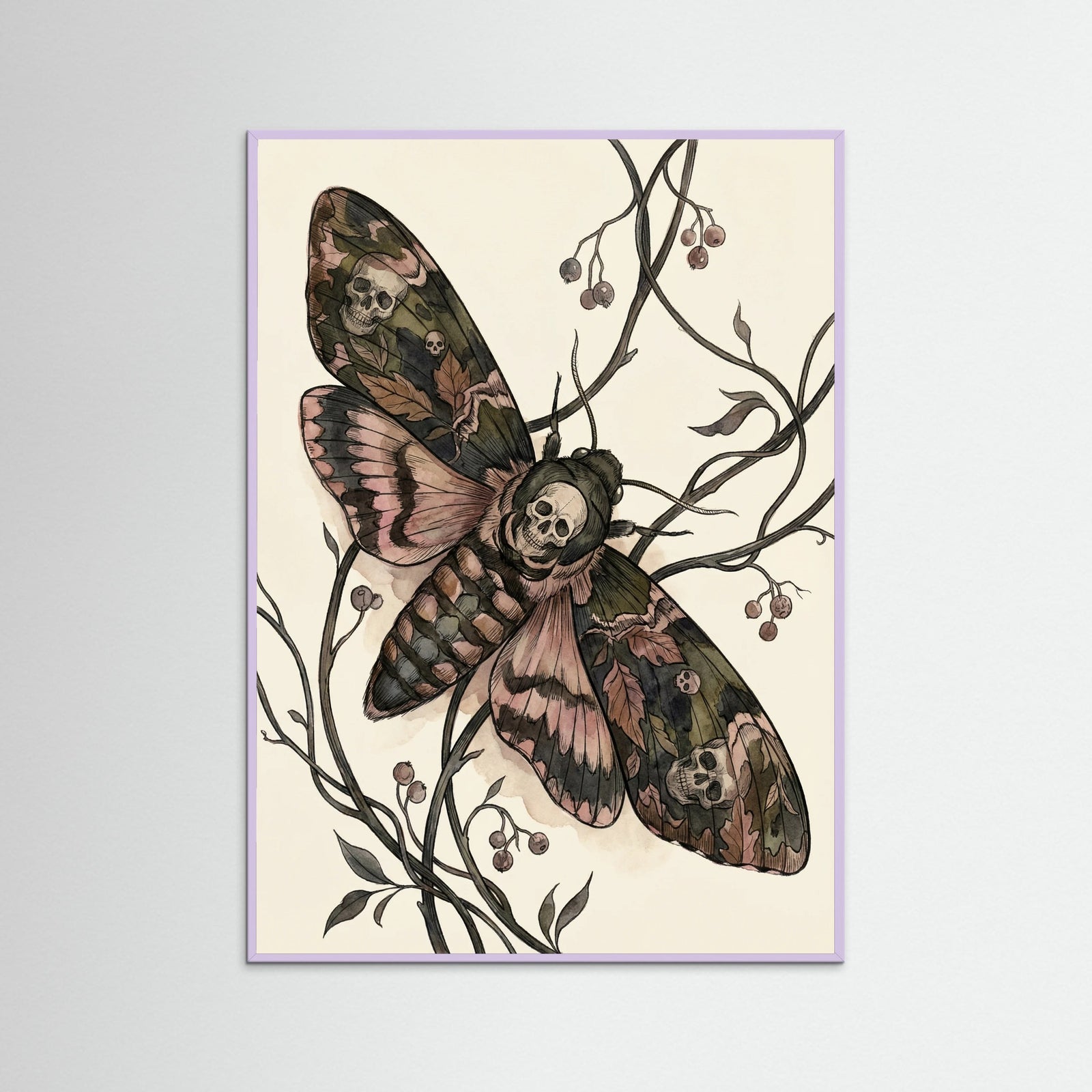 Lilac Wood Elegant Silk Moth