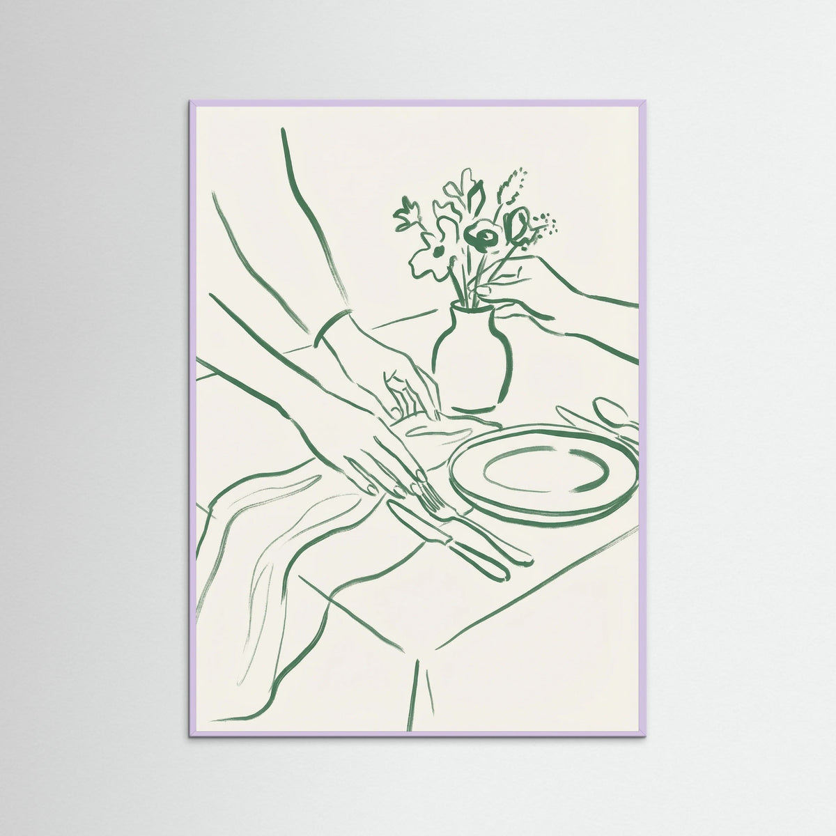 Lilac Wood Elegant Toasts