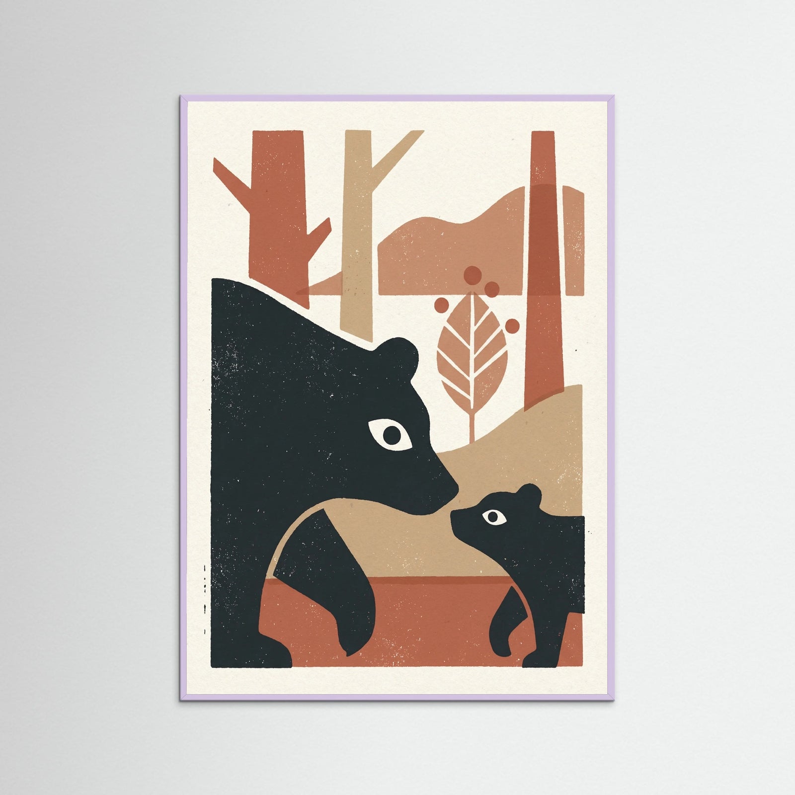 Lilac Wood Elephant Family