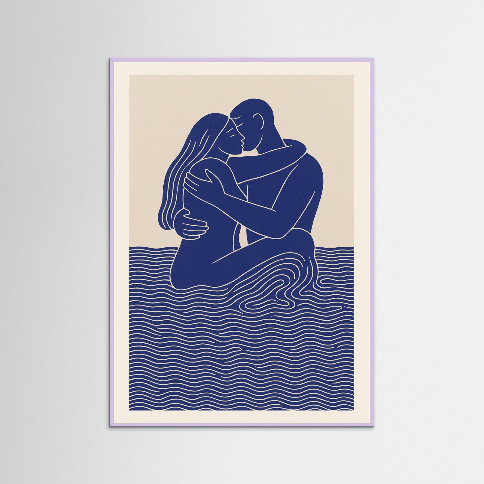 Lilac Wood Embrace in Blue