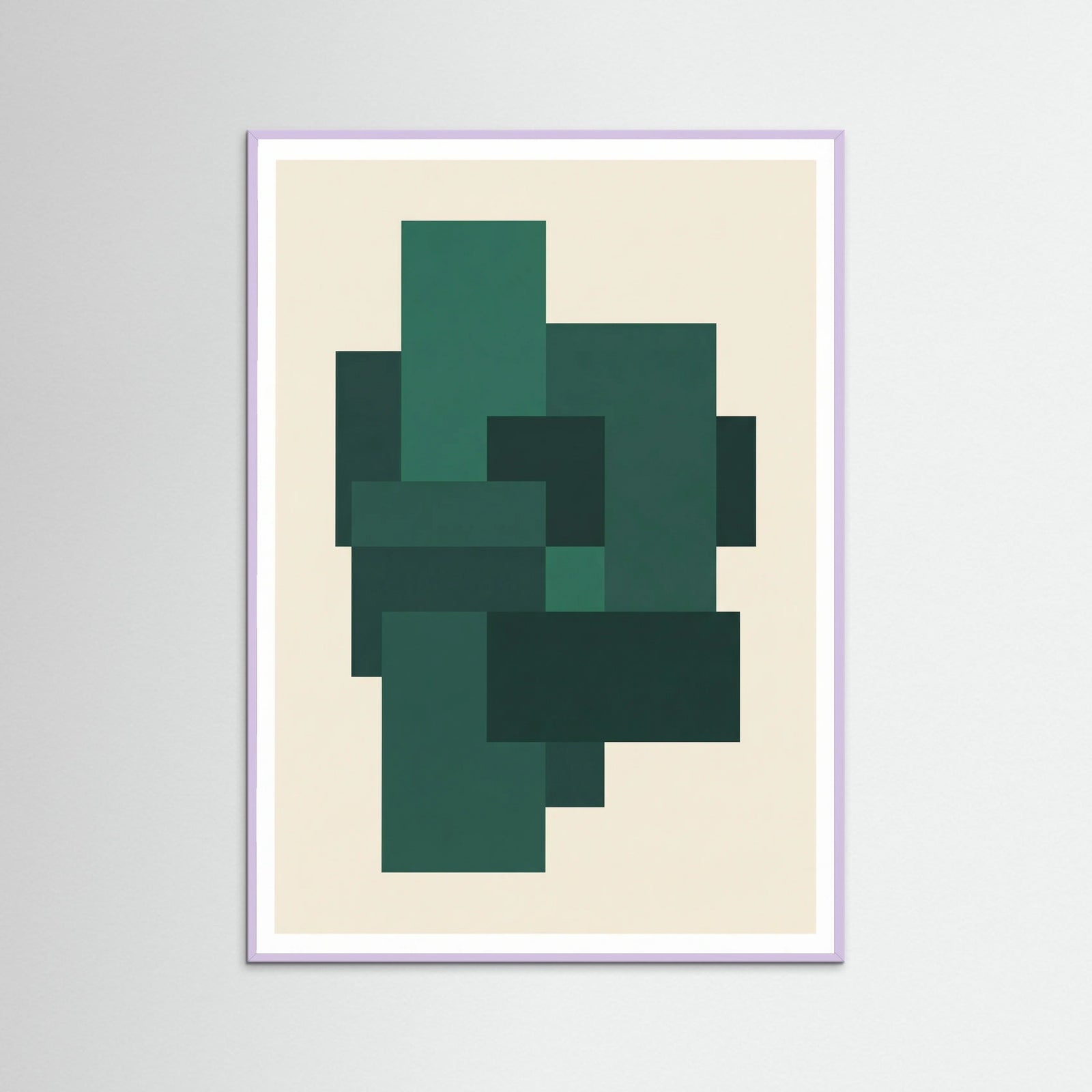 Lilac Wood Emerald Concentric Harmony