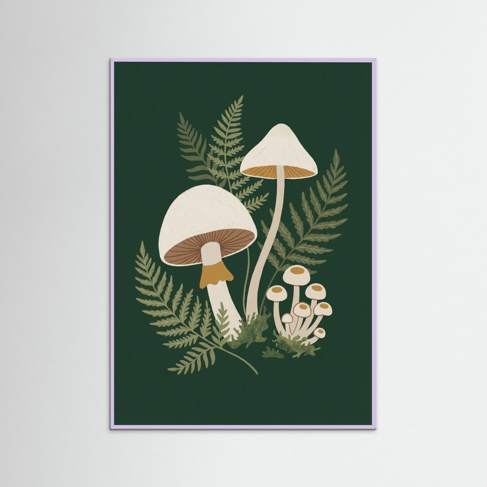 Lilac Wood Emerald Florals
