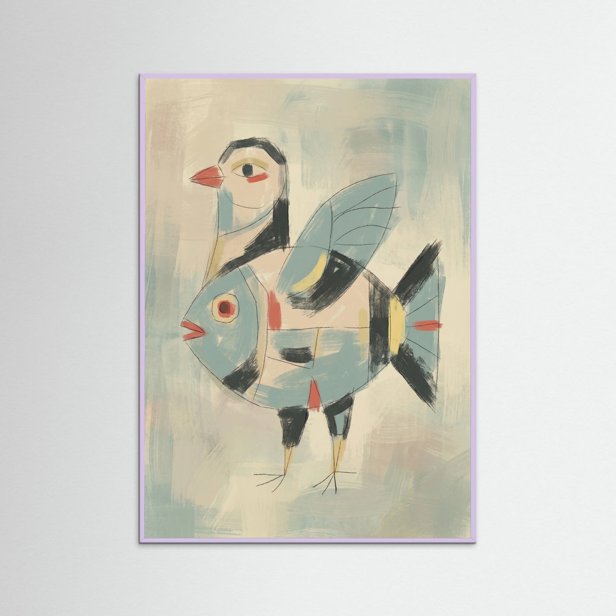 Lilac Wood Enigmatic Klee Portrait