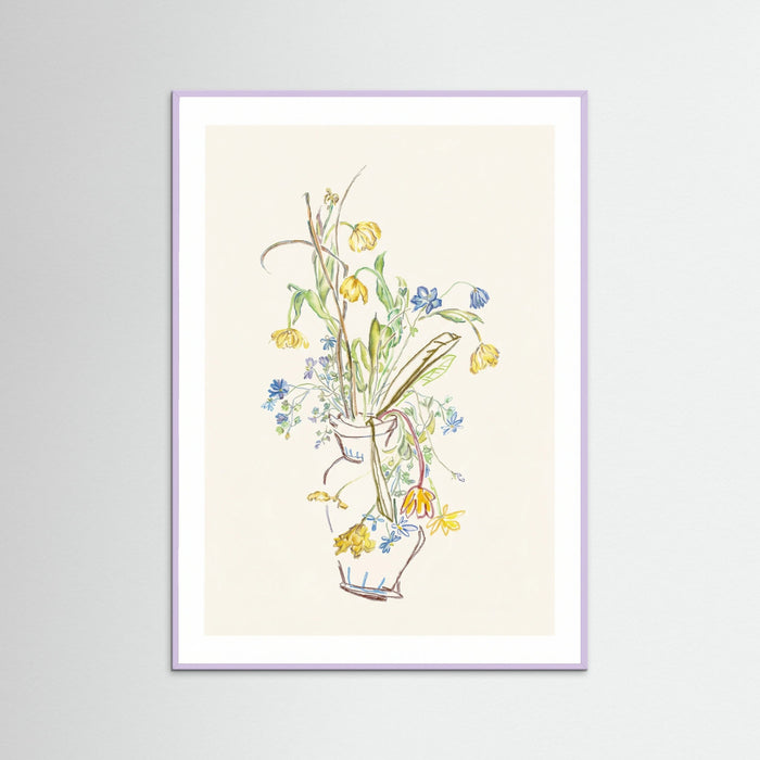 Lilac Wood Ephemeral Blossom Sketch