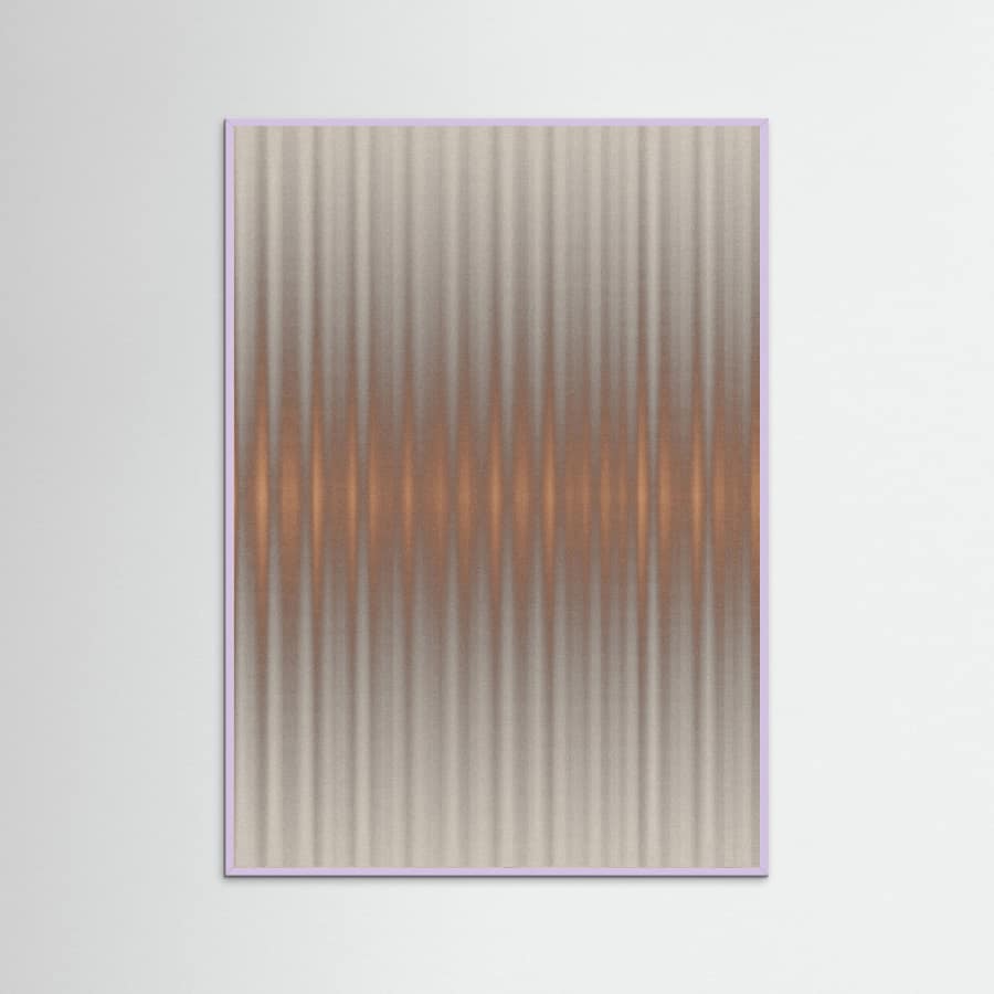 Euphoria - Gray and Orange Poster – plakat og kunsttryk