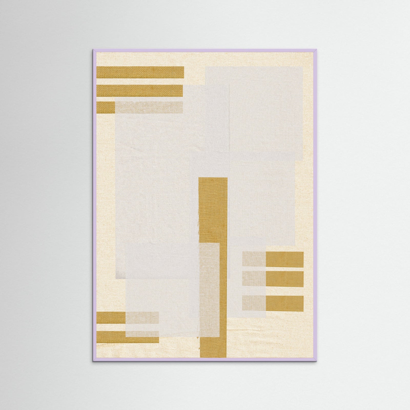 Lilac Wood Fabric Pattern Collage No.2 Poster