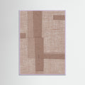 Lilac Wood Fabric Pattern Collage No.5 Poster