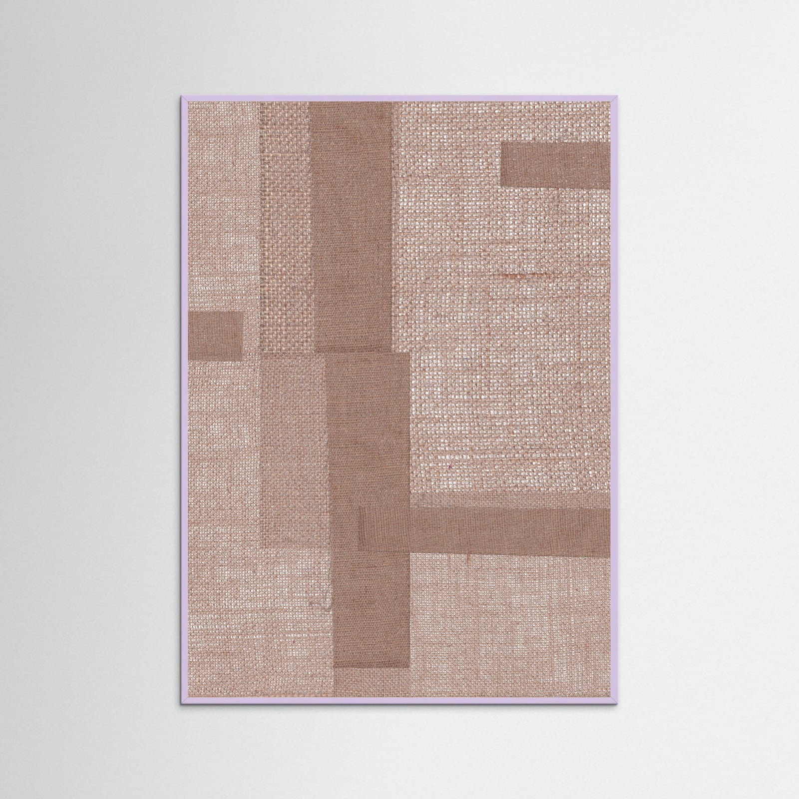 Lilac Wood Fabric Pattern Collage No.5 Poster